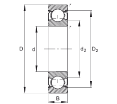 S 6201-C-2Z, ăȲYC  DIN 625-1 ˜ʵҪߴ磬ɂg϶ܷ