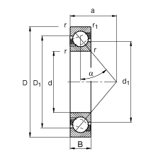 ǽ|S 7321-B-MP,  DIN 628-1 ˜ʵҪߴ|  = 40